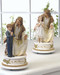 7.25"H x  3.75"W x 3.75"D ~ Musical Jesus and Boy/Girl Child Figurines that plays "The Lord's Prayer". Gift Boxed