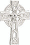 Silver plated celtic cross tie tack with exquisite knot work artistry. Great gift for confirmation. Made in Ireland and comes Gift Boxed