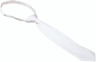 14" Long Boys Dacron Ties. Pretied with Adjustable Neck Strap. Available in White or Navy