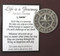 1 1/4" Pewter "Life is a Journey" Compass Pocket Token