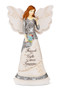 8" Angel holding Butterfly. Inscribed with: "Friends are Gifts to always Treasure"