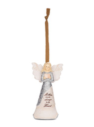 4.5" Angel Ornament for Mother. Inscribed with: "Mother you are always in my Heart"

