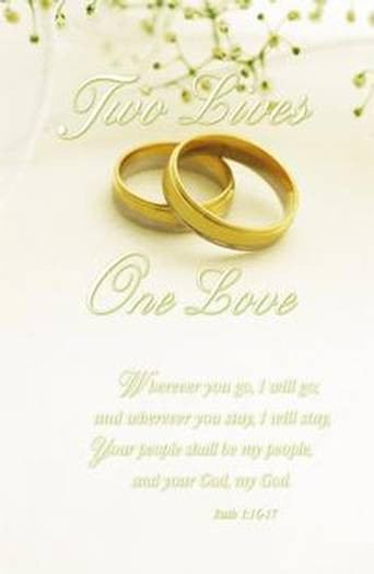 two lives one love wedding program covers giftswithlove inc