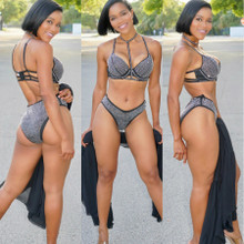 Black Stones Bikini Set