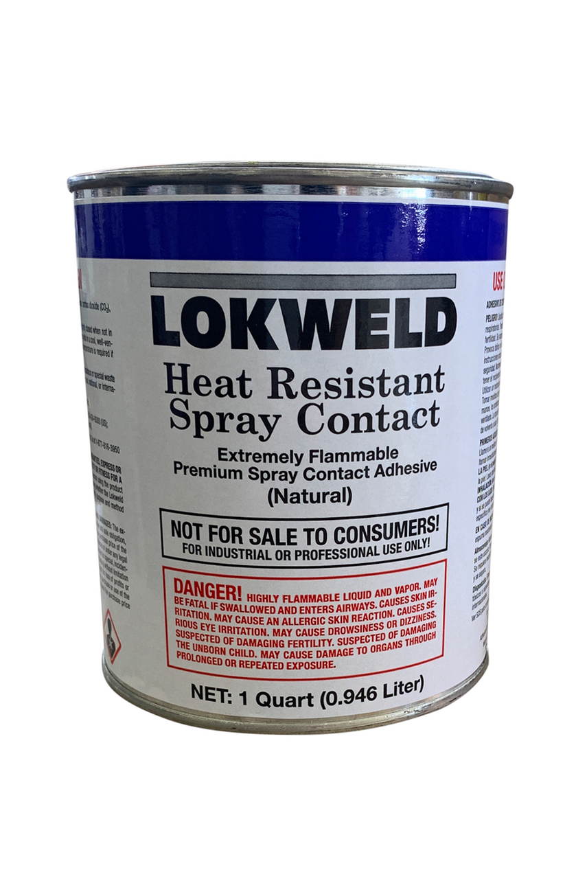 Lokweld High Temp Spray Grade Contact Adhesive (32 oz) - Texas Fabrics