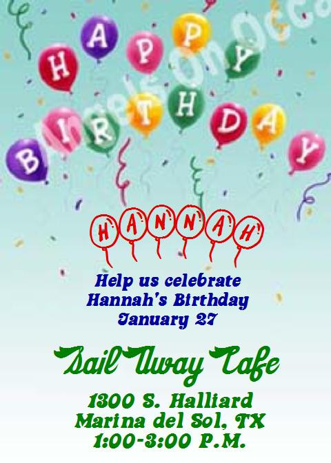 birthday party invitation kids birthday party invitations samples