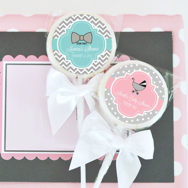 Baby Personalized Lollipop Favors | The Candy Bar Wrapper