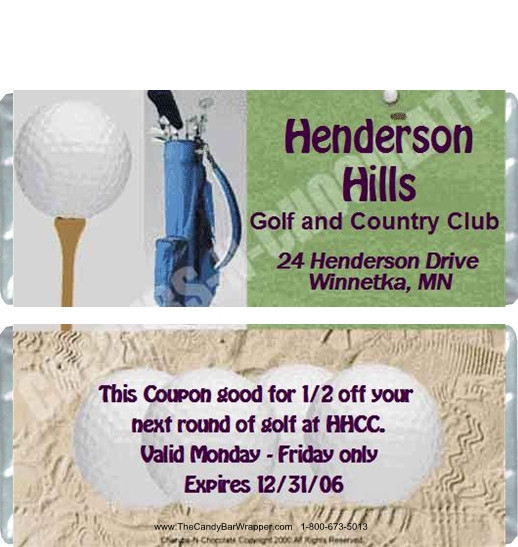 Golf Candy Bars