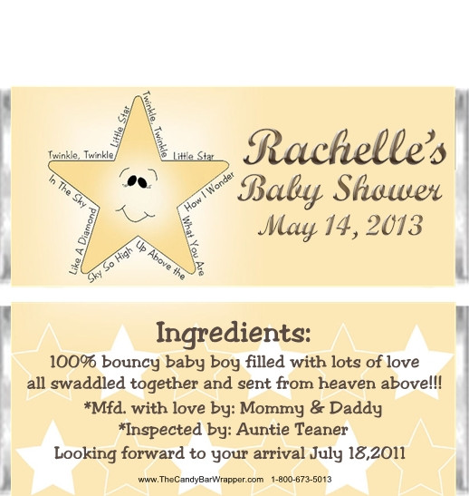 baby announcement hershey wrappers