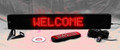 500UR - 26" x 4" RED Programmable Message Boards