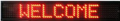 1000UR2 - 38"x6" Ultra RED Message Board