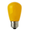 S14 Old Fashioned LED Bulb: S14 (ST45) - 1.5W Opaque Yellow Cover