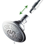 Hotel Spa® Resort Collection Instant Connect/Disconnect 7-Setting Rainfall Shower Head with Patented Quick-Connect (Chrome)