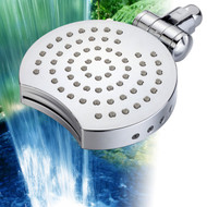 Hotel Spa® Hydro-Flip Multi-Directional 4-Setting 6-inch Rainfall Shower Head with Cascading Waterfall