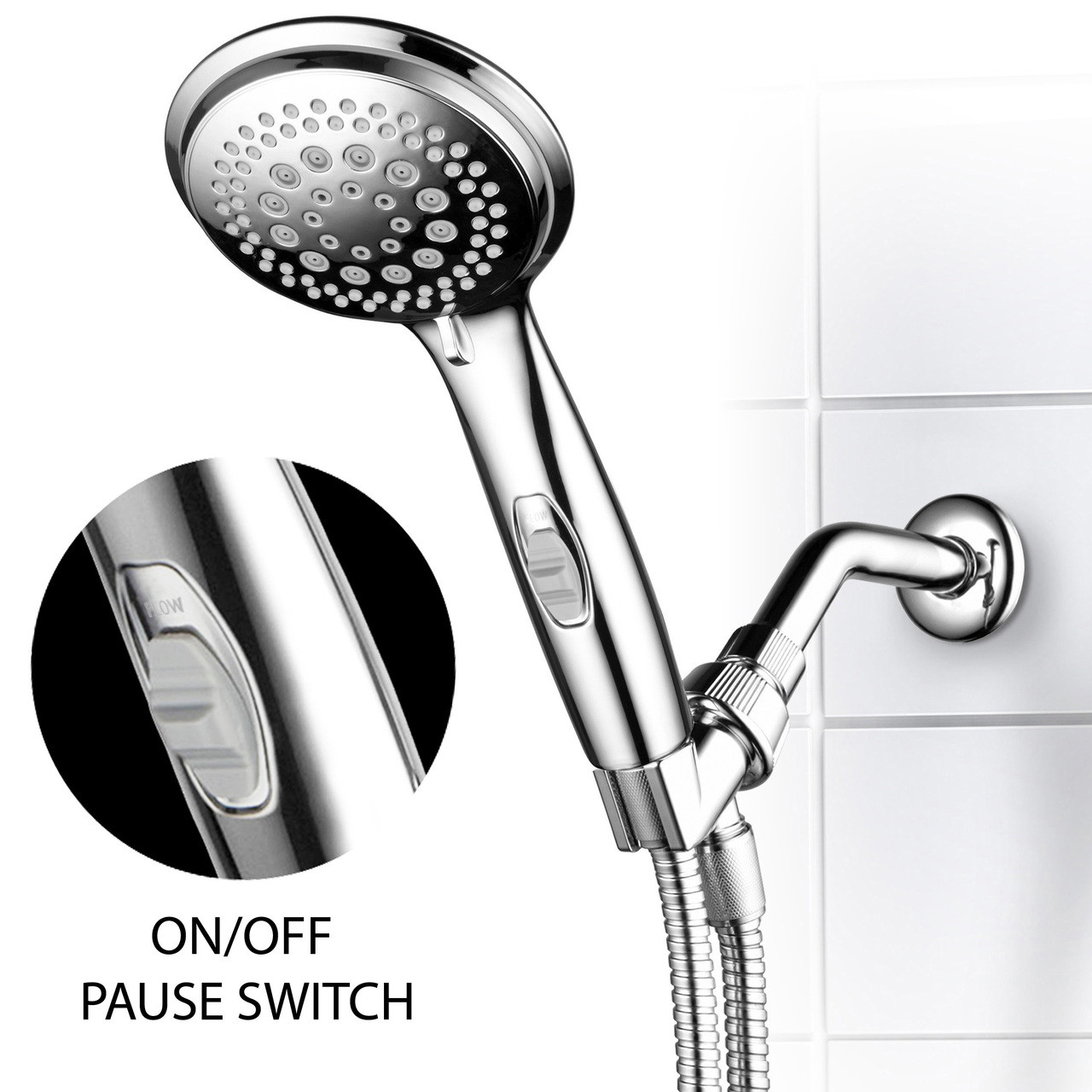 Dream Spa 1459 9-Setting High-Power Ultra-Luxury Handheld Shower Head ...