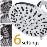 AquaDance® Premium-Plus 6-Setting High-Pressure 7-inch Rainfall Shower Head