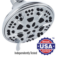 AquaDance® Premium High-Pressure 6-Setting 5-inch Shower Head