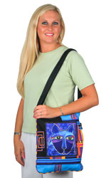Laurel Burch Whiskered Cats Crossbody Tote