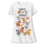Oodles of Doodles Dog Theme Sleep Shirt Pajamas