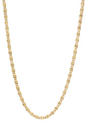 3mm 25 mills 14k Gold Plated Venetian Chain Necklace, 7'8'9'16'18'20'22'24'30" + Jewelry Cloth (SKU: GL-NC1038)