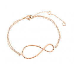 41.7mm Rose Gold Plated Silver Cable Chain Anklet, 9 inches (SKU: SS-AK1002C)