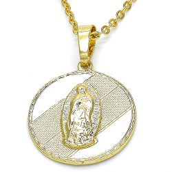 Polished 14k Yellow Gold Plated Type Type Type Pendant, 32mm x 21mm (¼ inches' x ⅘ inches') (SKU: GL-PD1014)