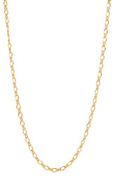 Women's 2.7mm 24k Yellow Gold Plated Cable Chain Necklace