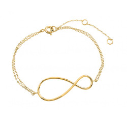 41.7mm Polished Gold Plated Silver Cable Chain Anklet, 9 inches (SKU: SS-AK1002B)