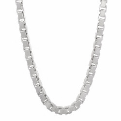 4.5mm High-Polished .925 Sterling Silver (Nickel Free) Square Box Chain Necklace, 7'-30' + Jewelry Cloth & Pouch (SKU: NEC721)
