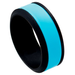 9mm Wide Silicone Blue Band Ring (SKU: SC-RN1014)