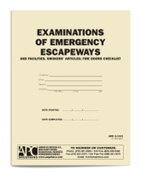 APC 6-1331: Examinations of Emergency Escapeways & Facilities, Smokers' Articles; Fire Doors Checklist