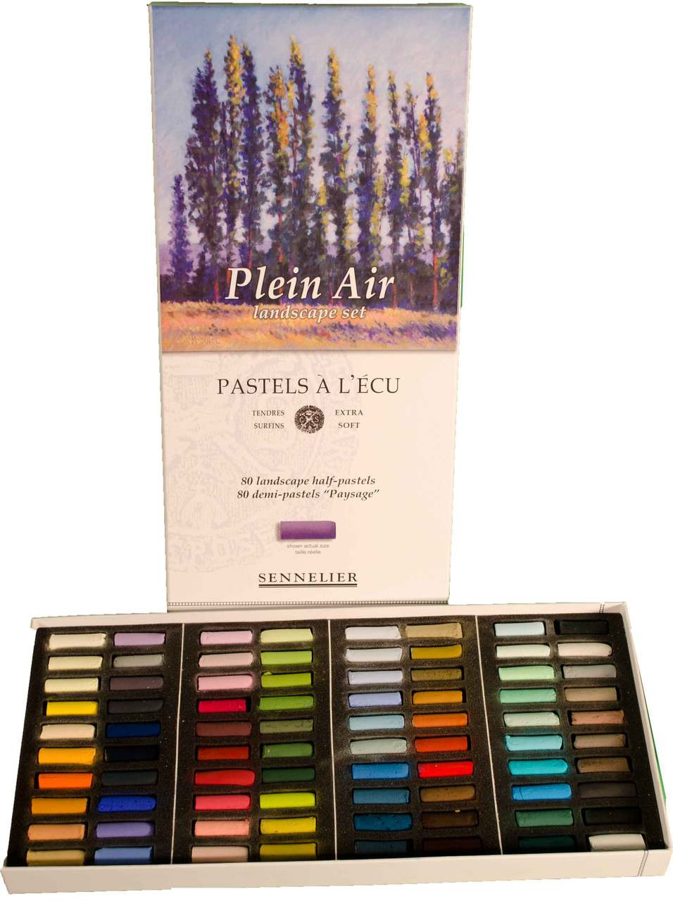 Sennelier Soft Pastels - Set of 80, Plein Air Landscape Colors