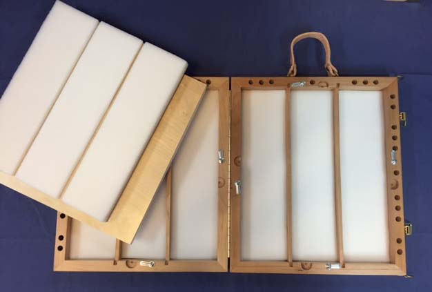 Travel Pastel Box (Holds 140 pastels and pastel art supplies) Plein Air Box  — PastelArtAdmiral