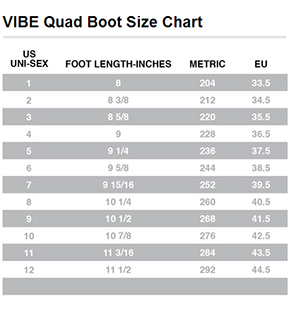 Jackson Vibe Skate Size Chart | RollerSkateNation.com