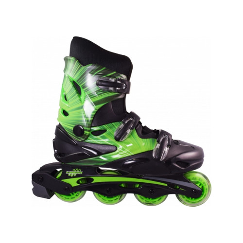 Green Inline Rollerblades Linear Inline Skates for Beginners