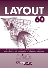 Frisk Maroon Layout Pad - A3 (60gsm / 80 Sheets)