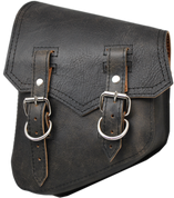 All Softail Models Vintage Left Side Solo Saddle Bag Rustic Black