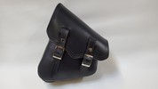 All Softail Models Vintage Left Side Solo Saddle Bag Black Plain