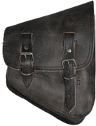  La Rosa Harley-Davidson All Softail Models Right Side Solo Saddle Bag Swingarm Bag Rustic Black Plain