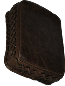 Universal Rear Passenger Pillion Pad - Rustic Brown Cross Laced