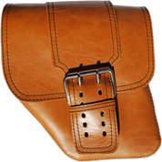 96-UP Harley-Davidson Dyna Wide Glide FXR Left Side Solo Saddle Bag Tan with Wide Strap