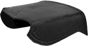 All H-D Softails Heat Deflector / Saddle Shield - Black Alligator