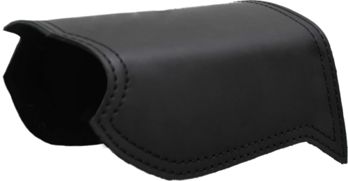 LaRosa Design 6 Leather Black Circle Cut Out Heat Shield SLHS030206 