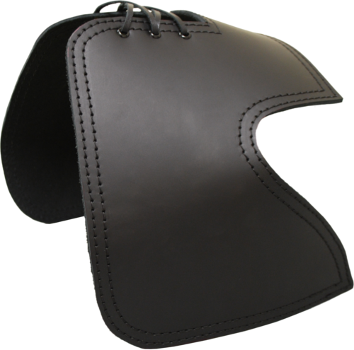 leather saddle shield heat deflectors