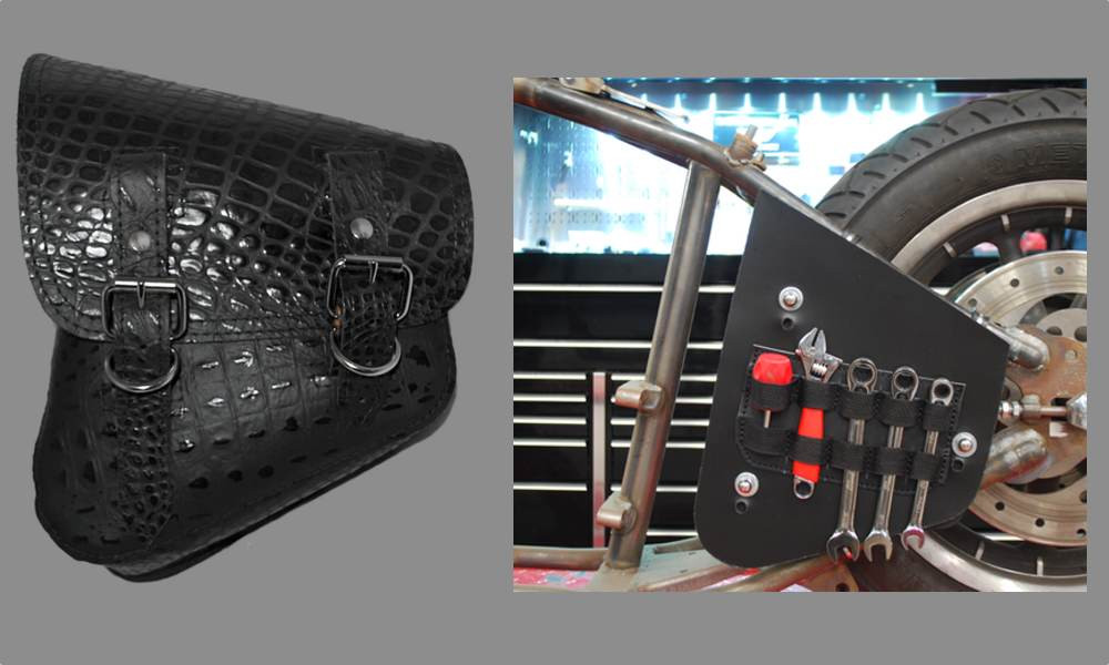 swing arm saddle bags