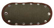 La Rosa Design Universal Muffler Heat Shield - 6" Army Green Canvas