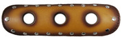 La Rosa Design Universal Muffler Heat Shield - 9" Antique Tan with Circle Cut