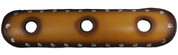 La Rosa Design Universal Muffler Heat Shield - 12" Antique Tan with Circle Cut