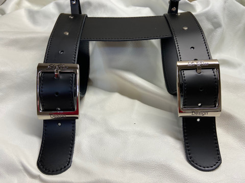 Special La Rosa Black Leather Belts for Blanket/Jacket - La Rosa Design ...
