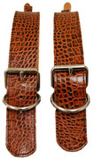La Rosa Brown Alligator Leather Belts for Blanket/Jacket
